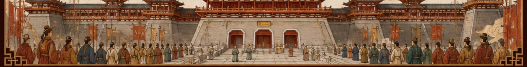 仪仗与人物长卷
