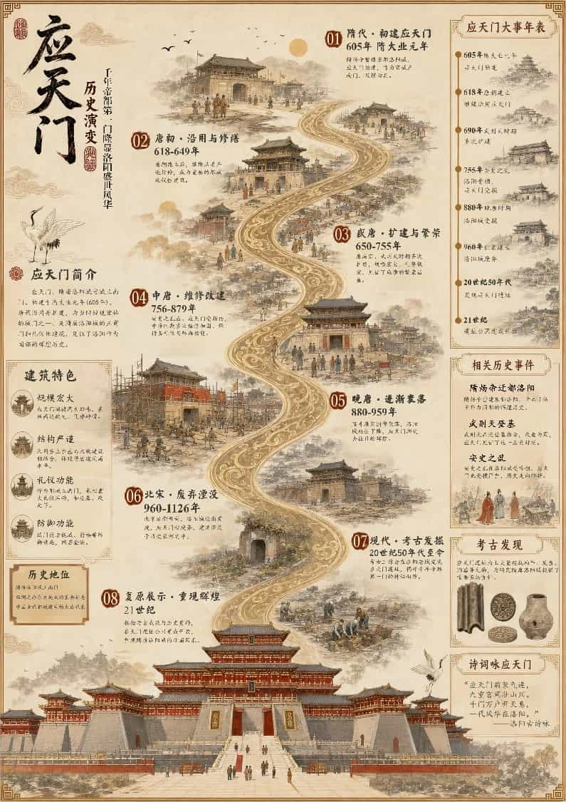应天门历史演变原作海报